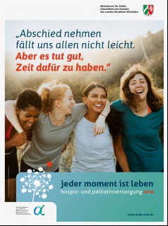Vorschaubild 1: Plakat "Abschied nehmen fällt uns allen nicht leicht"