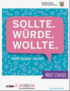 Vorschaubild 1: Plakat: Sollte. Wollte. Würde.Hilfe leider nicht!